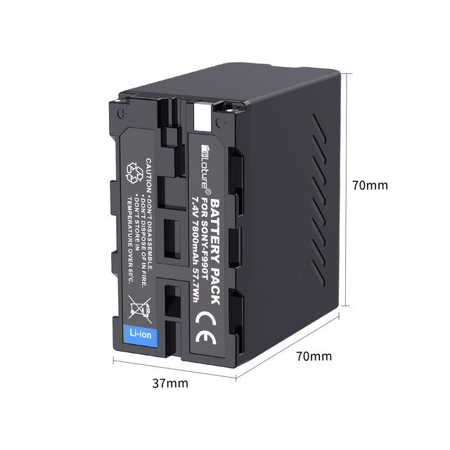 Upgraded Li-ion Rechargeable 7.4V 7800mAh Replacement Batteries Camera Battery for Sony NP-F970 Battery