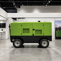 Compresseur d'air portable silencieux de type vis sans huile, alimenté par courant alternatif, et pompe à pneus manuelle pour vélo et moto