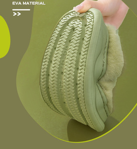 Grand oeil <span class=keywords><strong>chien</strong></span> pantoufles en peluche hiver maison vêtements de plein air mignon personnalité coton pantoufles hiver chaud sourire pantoufles - Product Image 6