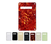 Plaque de tremolo en écaille de tortue rouge 4 plis, ressort de tremolo, cache-cavité, plaque arrière pour guitare électrique ST