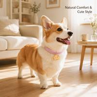 Collier pour chien, collier pour chat, accessoire pour animaux de compagnie mignon de style étoile, réglable, pour petits chiens, en polyester