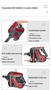 Hot Selling 18kpa 600W Electric Powerful Portable Stick Vaccum Cleaner Upright Handheld Wired Vacuum Cleaner <strong>Vacume</strong> - Product Image 3