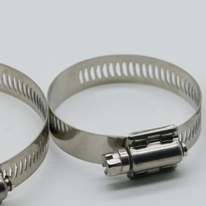 超強力12インチ幅シリーズ アメリカンスタイル 304ステンレス鋼ホースクランプ パイプクランプ＆ケーブルタイ 再利用可能な固定バンド - Product Image 1