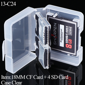 Sunshing rõ ràng <span class=keywords><strong>SD</strong></span> Thẻ bìa nhựa Micro <span class=keywords><strong>SD</strong></span> Thẻ trường hợp thẻ nhớ chủ cho 8SD SDXC SDHC TF CF nhỏ gọn Flash Jewel trường hợp - Product Image 4