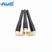 Antennes WiFi d'antenne en caoutchouc noir blanc de 50mm de hauteur avec connecteur mâle SMA 2400-2483MHz 2dbi antenne Sma Wifi