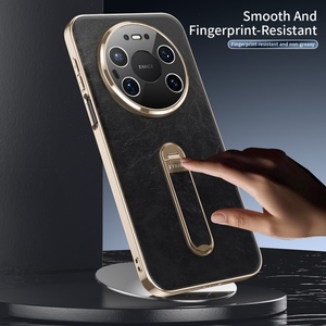 Funda de Teléfono de Cuero PU con Revestimiento Moderno para Huawei Mate 80 Pro Max Mate 70 60 con 360 °   Protector de Pantalla de Lente HD Strip Stand - Product Image 3