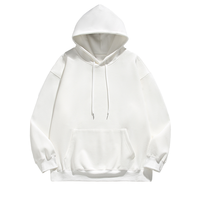 Sweat-shirts à capuche en molleton bouclette 100 % coton, unis, imprimés numériquement, teints, avec logo personnalisé brodé, vente en gros