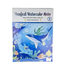 Aquarelle magique Notes jouet pour enfants livre de dessin peinture d'éducation <span class=keywords><strong>écologique</strong></span> populaire grand livre peinture ensemble de peinture dorure - Product Image 1