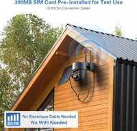 Caméra de sécurité cellulaire 4G Lte Caméra de sécurité cellulaire extérieure à énergie solaire sans fil 2h Hd Vision nocturne