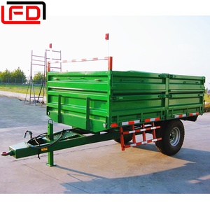 Remorques agricoles à un <span class=keywords><strong>essieu</strong></span> 5T <span class=keywords><strong>Remorque</strong></span> basculante agricole Tracteur agricole <span class=keywords><strong>Remorque</strong></span> à benne hydraulique - Product Image 1