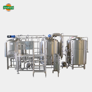 Système de brassage de micro-brasserie Tiantai clé en main de 800 <span class=keywords><strong>litres</strong></span> 7BBLS complet en SUS304 à chauffage direct à <span class=keywords><strong>2</strong></span> cuves avec <span class=keywords><strong>pompe</strong></span> PLC - Product Image 1
