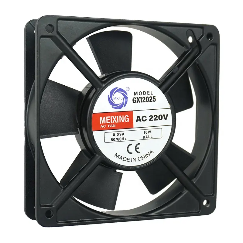 AC 110V 220V 380V 8025 9225 12025 12038 15050 17251 20060 ventilateur axial fil de cuivre pur double roulement à billes ventilateur de refroidissement à grande vitesse