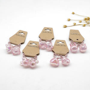 Venta caliente Candy Ctyle Kids Hair Ties con Beautiful Ball Dog Star Bear Rabbit Shape bandas elásticas para el cabello para niñas y niños - Product Image 5