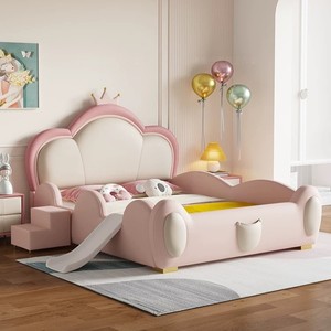 <span class=keywords><strong>Letto</strong></span> Principessa Minimalista <span class=keywords><strong>per</strong></span> Casa, Moderno <span class=keywords><strong>Letto</strong></span> <span class=keywords><strong>per</strong></span> Bambini in Pelle Morbida e Sicura con Sponde, <span class=keywords><strong>Letto</strong></span> Matrimoniale Rosa <span class=keywords><strong>per</strong></span> Ragazze in Offerta - Product Image 6