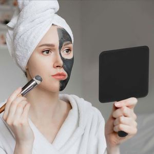 Private Label LOGO Personalized ABS Plastic Small Compact Handheld Square Durable Makeup <b>Mirror</b> Custom Cosmetic Hand <b>Mirror</b> for - Product Image 3