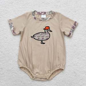 Combinaison à bulles pour bébé garçon style campagnard, vêtements de chasse, imprimé camouflage canard - Product Image 4
