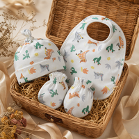 Tissu en coton imprimé numérique personnalisé, écologique, motif dinosaure et cactus, doux, respirant et respectueux de la peau, idéal pour les ensembles cadeaux bébé, les barboteuses et les vêtements pour enfants.