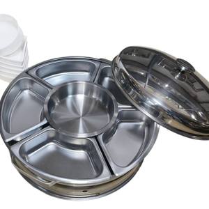 Estufa de comedor rotativa con diseño de disco creativo <span class=keywords><strong>malayo</strong></span>, vajilla de plato de cerámica extra gruesa para equipo de sujeción de calentamiento de Alcohol - Product Image 5