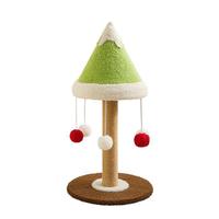 Nouveau design robuste et durable, vente chaude d'usine : Arbre à chat de Noël avec griffoir en corde de sisal, meuble pour animaux de compagnie