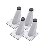 4 pièces moderne pratique maison placard Oblique canapé pied bureau canapé facile à installer meubles Table pieds en alliage d'aluminium meuble TV