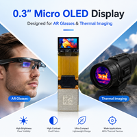Écran Micro OLED en silicone TDO de 0,3 pouce, 1280x720 MIPI RGB, haute luminosité 10000 nits, pour lunettes AR et appareils XR, thermique
