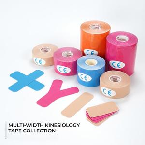 Bande de kinésiologie prédécoupée certifiée CE, largeur 5cm, 7cm, 10cm, forme I, Y, X pour le soutien du genou et de la <span class=keywords><strong>cheville</strong></span> - Product Image 1