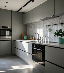 Nuevos Gabinetes de Cocina Modulares de Madera de Alta Gama para Villas, Apartamentos y Hogares - Product Image 4