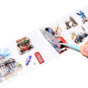 1 cuộn vật nuôi Mực Trắng Băng cao su không thấm nước tự làm trang trí tái chế dán cho du lịch loạt Câu Chuyện cuốn sổ tay - Product Image 5