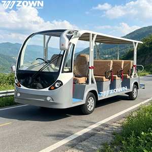 รถบัสสองชั้นสุดหรูสีสันตามสั่ง แบตเตอรี่ตะกั่วกรด 72V รถบัสไฟฟ้าสำหรับเที่ยวชมเมือง 14 ที่นั่ง ระยะทางไกล สำหรับนักท่องเที่ยว - Product Image 1