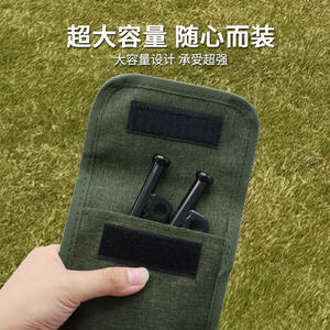 Bolsa de almacenamiento para clavijas de tienda de campaña, tela Oxford, 32x12cm, bolsa de accesorios de gran capacidad para clavijas de tierra y herramientas - Product Image 2