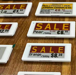 ป้ายราคาอิเล็กทรอนิกส์แบบดิจิทัล Eink สำหรับร้านสะดวกซื้อ ความถี่ 2.4Ghz ขนาด 1.54-10.2 นิ้ว ชุดสาธิตระบบแสดงผล ESL - Product Image 1