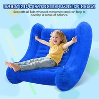 Fauteuil à bascule gonflable Da Niu, nouveau canapé floqué, fauteuil inclinable paresseux, structure en plastique, design moderne et simple, lit bleu créatif