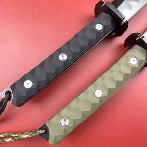 Couteau de survie personnalisable Ghost Tiger, manche en acier inoxydable, lame en matériau G10, chasse, bricolage, usage industriel, OEM - Product Image 3