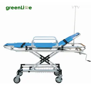 STR-2L de aleación de aluminio para Hospital, camilla de rescate de emergencia, color azul, barato, gran oferta