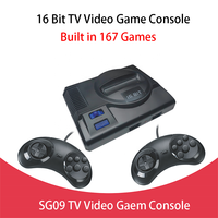 2022 nouveau Pour S-G Super Mini 16 Peu Vidéo Jeu Console SG-09 AV Version Pour 16 Peu TV Jeu Vidéo Console Construit en 167 jeux