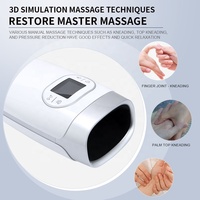 Schmerzlinderung Batteriebetriebener Touch-Kompressions-Akupressur-Rollball Luftdruck-Vibrations-Handmassagegerät mit Zeitsteuerung