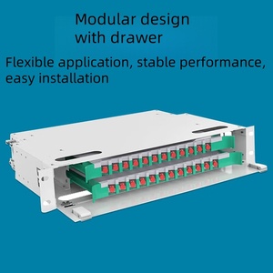 Lõi 144 ngoài trời ODF đơn vị Tủ sợi quang phân phối bảng điều khiển khung 19 inch gắn trên hộp ODF Fusion - Product Image 4