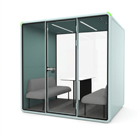 Cabine de bureau modulaire insonorisée pour espace de travail partagé, maisonnette, cabine intérieure, poste de travail, cabine de travail insonorisée