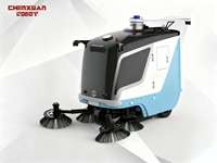 Robot de Saneamiento Urbano Inteligente con Evitación de Obstáculos por IA, Barredora Automática No Tripulada L4, Motor PLC, 9,500 M/h, Capacidad de Contenedor de Basura de 150L