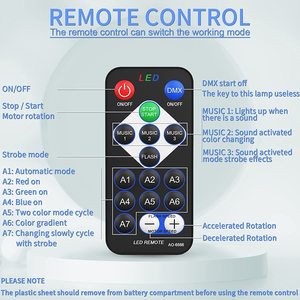 مصغرة النادي الليلي DJ حزب ستار البسيطة RGB الموسيقى جهاز عرض (بروجكتور) ليد مصباح ديسكو الليزر الإضاءة الزفاف المرحلة LED ضوء إحترافي - Product Image 4