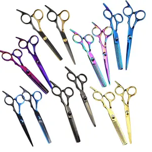 Tijeras de salón japonesas de 6 pulgadas de alta calidad, <span class=keywords><strong>Tutorial</strong></span> de corte de pelo para peluquero, tu propia marca - Product Image 1
