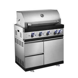 Parrilla de <span class=keywords><strong>Gas</strong></span> de Acero Inoxidable de 5 Quemadores con Encendido Electrónico y Quemador Infrarrojo, <span class=keywords><strong>Cocina</strong></span> Exterior para Patio - Product Image 2
