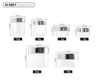 Pot cosmétique en or rose 3g 5g 10g 20g pour poudre, crème, vernis à ongles, paillettes et fard à paupières avec fenêtre