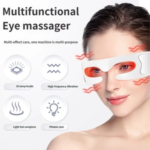 Masseur oculaire sans fil à lumière rouge rechargeable par USB pour usage domestique, appareil vibrant pour le soin des yeux, soulage la fatigue oculaire - Product Image 3