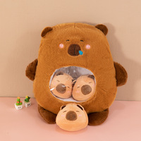 Jouets en peluche Kawaii Animaux Mignons en forme de pudding, mini-boules rondes, poussin, ours, chaton, lapin, sac de peluches, jouets en peluche pour collations, oreiller en peluche