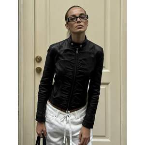 Chaqueta Bomber de Piel Sintética Personalizada para Mujer 2026, Cuello Alto, Cremallera, Estilo Moto, Ropa Urbana de Otoño, Manga Larga, Antiarrugas - Product Image 2