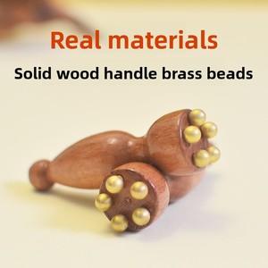 Peigne de massage des méridiens en forme de <span class=keywords><strong>petite</strong></span> graine de lotus, masseur facial en laiton, instrument de beauté, stylo d'acupression pour les yeux, portable pour le soin de la peau du visage - Product Image 2
