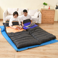 Couette enveloppante confortable pour adulte, en nylon, rembourrée de duvet de canard, épaisse et résistante au froid, idéale pour le camping en extérieur en automne et en hiver, utilisable en toutes saisons.