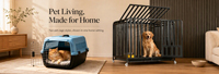 Cage pour chat extra-large en fer, idéale pour l'élevage à domicile, avec plateau coulissant en plastique et loquet de sécurité.