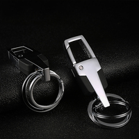 Porte-clés de voiture avec 2 porte-clés logo personnalisé, porte-clés de voiture robuste pour hommes et femmes